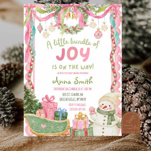 Whimsy Little Bundle of Joy Baby Shower Invitation