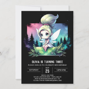 Whimsy Little Fairy Birthday Invitation