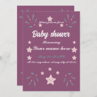 Whimsy magic elements spark pink star baby shower