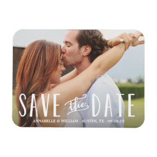 Whimsy Overlay   Save the Date Magnet