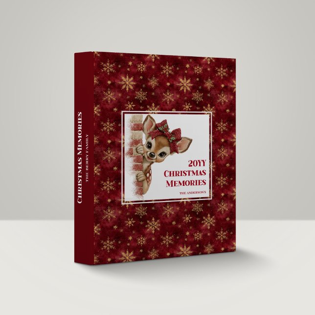 Whimsy Peeking Fawn Holiday Scrapbook Album Binder (Whimsy Peeking Fawn Holiday Scrapbook Album)