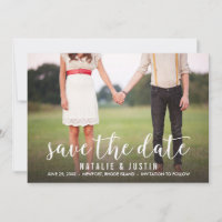Whimsy Photo Save the Date Announcement