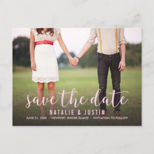 Whimsy Photo Save the Date Announcement Postcard