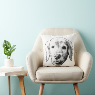 Whimsy Pup Rest Throw Pillow