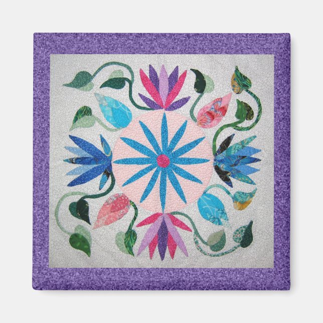 Whimsy Quilt Magnet (Front)