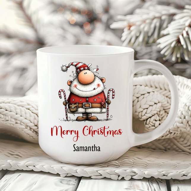 Whimsy Quirky Santa Claus Funny Coffee Mug (Whimsy Quirky Santa Claus Funny Coffee Mug)