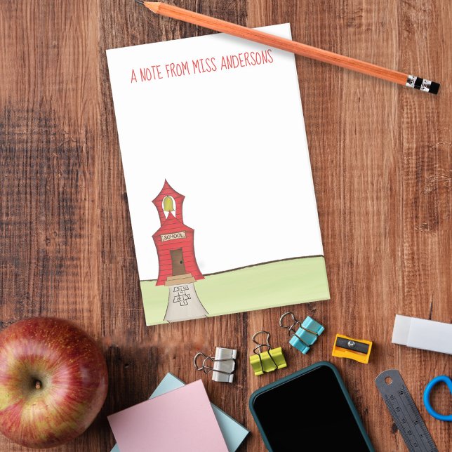 Whimsy School House with Bell  Post-it Notes (Creator Uploaded)