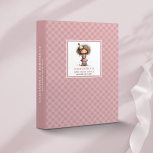 Whimsy Teen Girl 10th Birthday Pink memory album Binder
