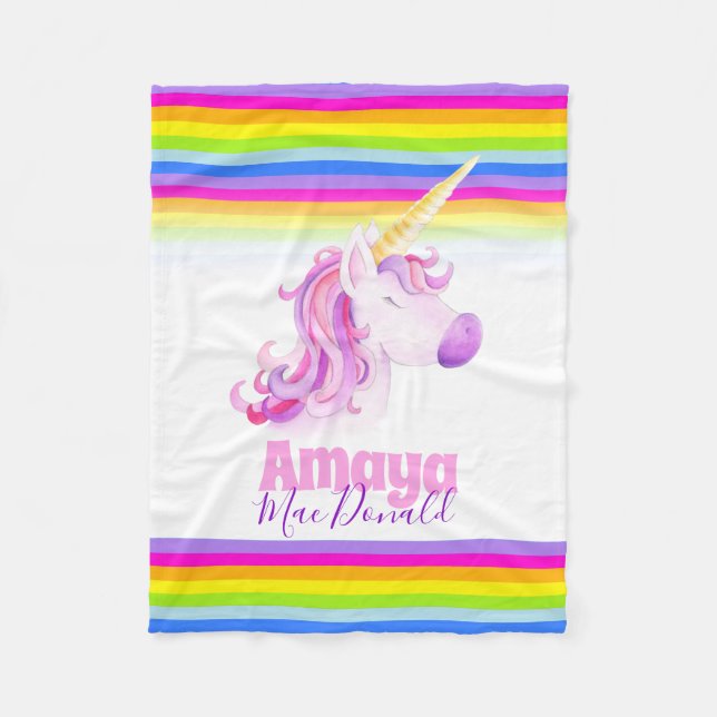 Whimsy unicorn rainbow nom couverture (Devant)