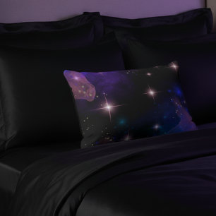 Whimsy Watercolor Celestial Scene Accent Pillow