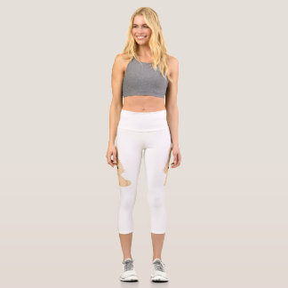Whimsy Watercolor Zoo Capri Leggings