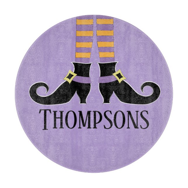 Whimsy Witch's Shoes  Cutting Board (Front)