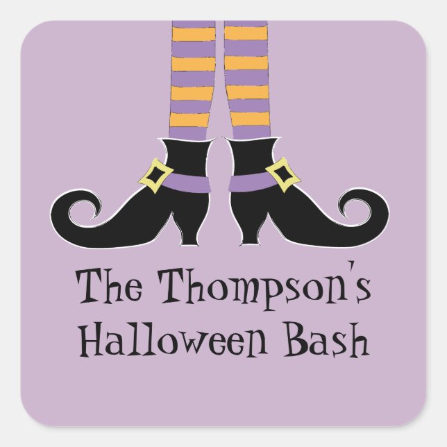 Whimsy Witch's Shoes Square Sticker (Front)