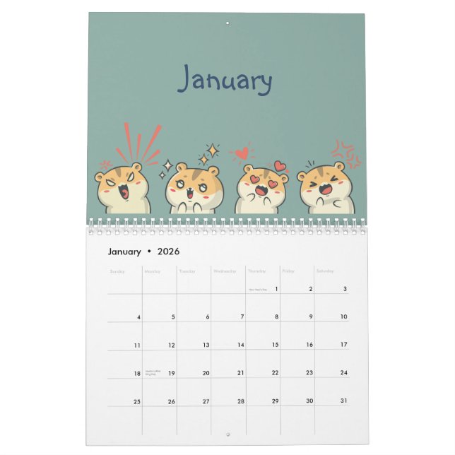 Whimsy & Wonders Calendar (Jan 2026)