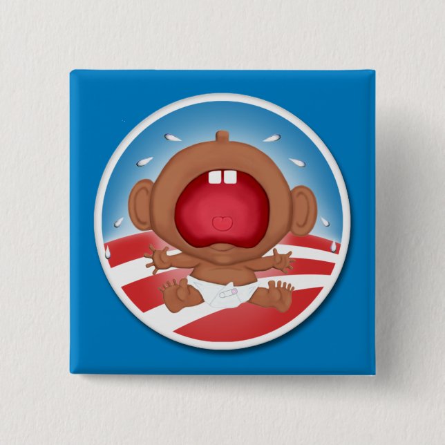 Whiner in Chief 2 Inch Square Button (Front)