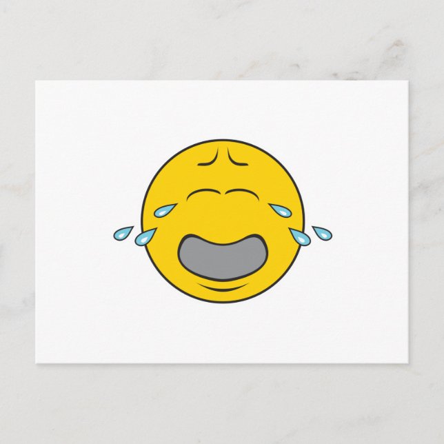 Whining Crying Face Postcard (Front)
