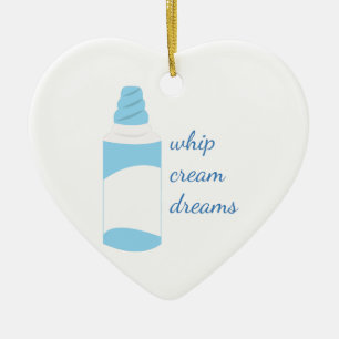 Whip Cream Dreams Ceramic Ornament