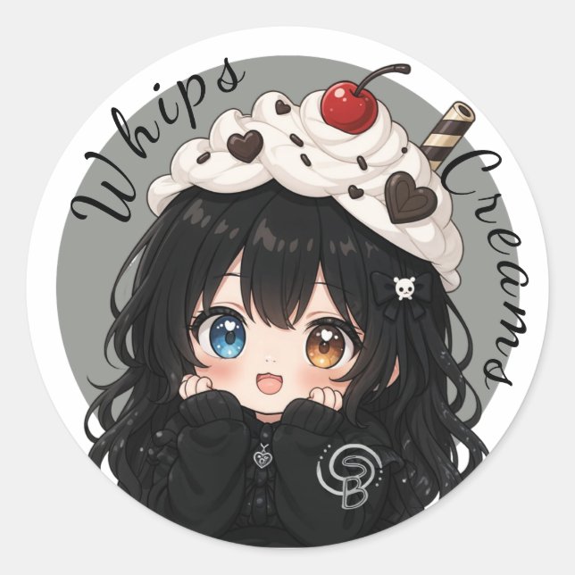 Whip Cream Memories Classic Round Sticker (Front)