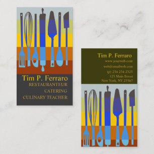 Whip It Bakery Pastry Food Catering  Culinary Chef Business Card