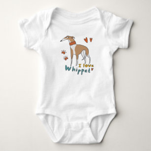 Whippet Baby Bodysuit