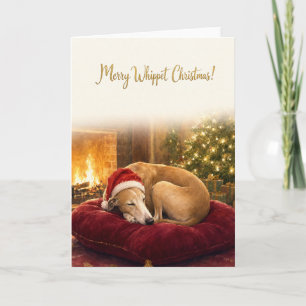 Whippet Christmas Card