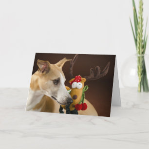 Whippet Christmas card
