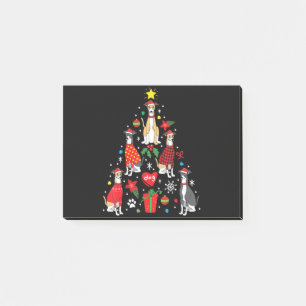 Whippet Christmas Ornament Tree Funny Dog Mom Dad Post-it Notes