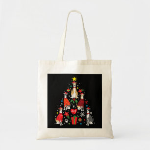 Whippet Christmas Ornament Tree Funny Dog Mom Dad Tote Bag
