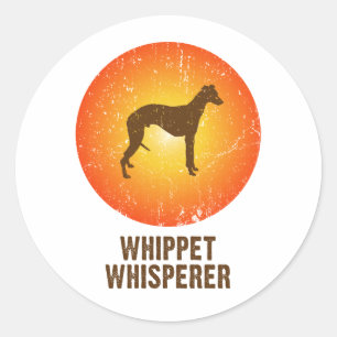Whippet Classic Round Sticker