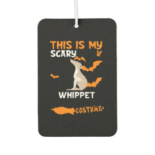 Whippet Costume Halloween Lazy Scary Dog T-Shirt Air Freshener