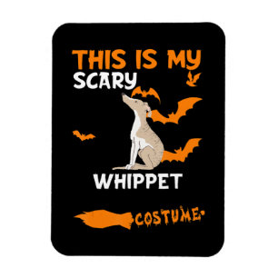 Whippet Costume Halloween Lazy Scary Dog T-Shirt Magnet