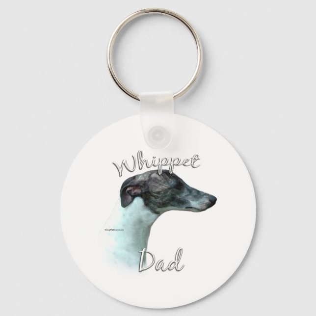 Whippet Dad 2 Keychain (Front)