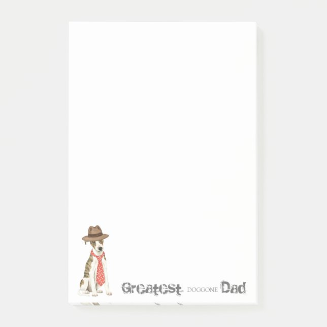 Whippet Dad Post-it Notes (Front)