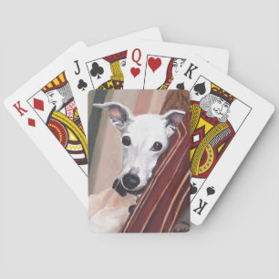 Whippet Dog Art Playing Cards