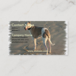 Whippet Dog Business Card