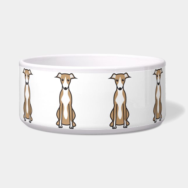 Whippet Dog Cartoon (Front)