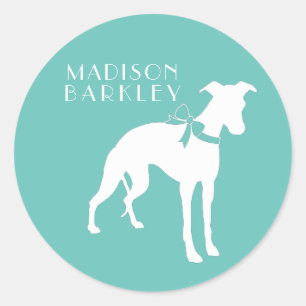 Whippet Dog Puppy Classic Round Sticker