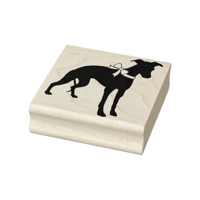 Whippet Dog Puppy Rubber Stamp (Stamp)