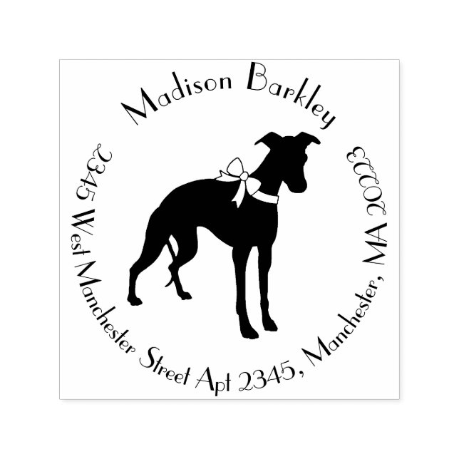 Whippet Dog Puppy Self-inking Stamp (Design)