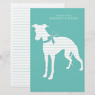 Whippet Dog Puppy Stationery