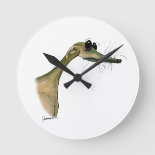 WHIPPET dog, tony fernandes Round Clock