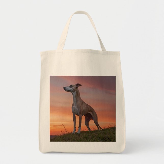 Whippet Elegant Grocery Tote (Front)