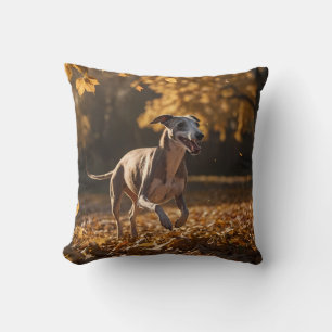 Whippet Elegant Throw Pillow