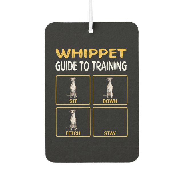 whippet guide to training dog obedience air freshener (Front)