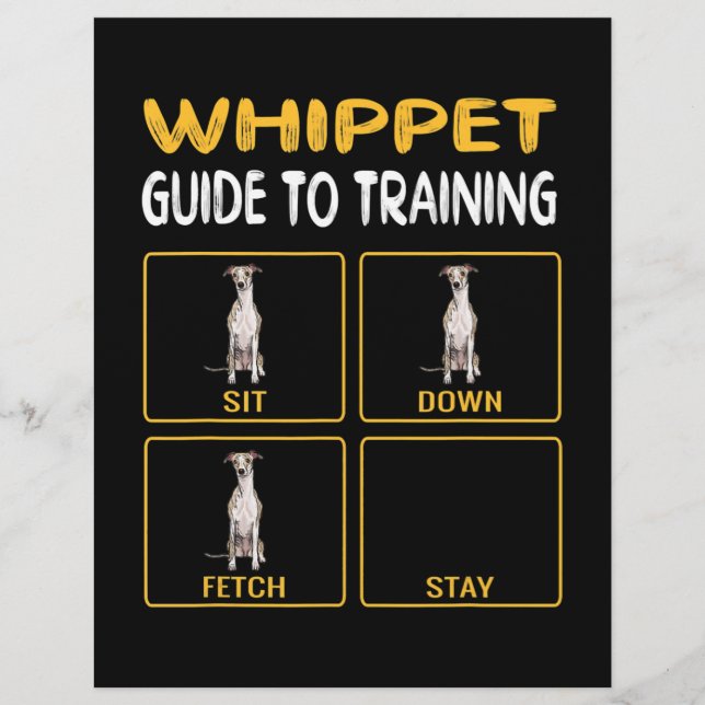 whippet guide to training dog obedience letterhead (Front)