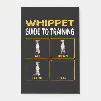 whippet guide to training dog obedience post-it notes