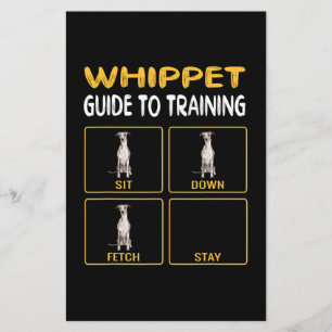 whippet guide to training dog obedience stationery