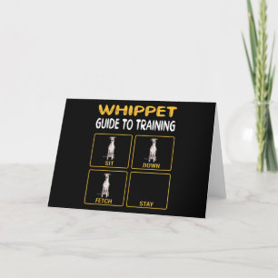 whippet guide to training dog obedience thank you card