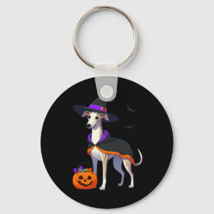 Whippet Halloween Witch Costume For Lover Dog For Keychain