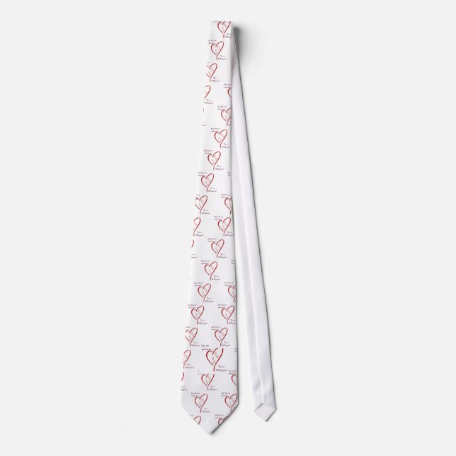 Whippet Heart Belongs Tie (Front)